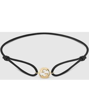 Gucci Interlocking 18K Charm Bracelet - Brown