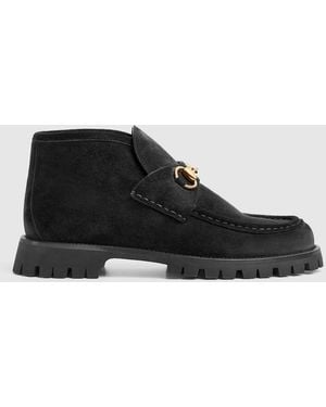 Gucci Ankle Boot With Horsebit - Black