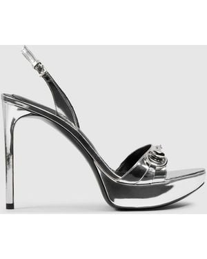 Gucci Donna Platform Sandal, Leather - Metallic