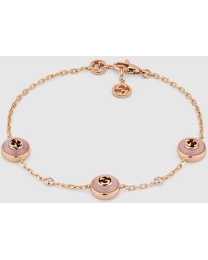 Gucci Interlocking 18K Chain Bracelet - Metallic