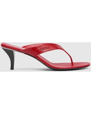 Gucci Vittoria Thong - Red