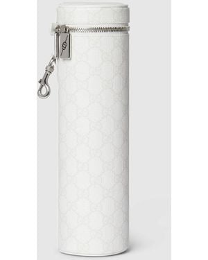 Gucci Gg Tennis Ball Case, Gg Canvas - White