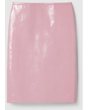 Gucci ナプラックレザー スカート, ピンク, ウェア