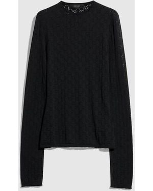 Gucci Gg Cotton Devoré T-Shirt, Size L, Ready-To-Wear - Black