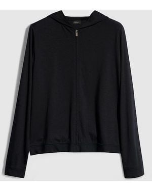 Gucci Soft Rayon Jersey Zip Jacket - Black