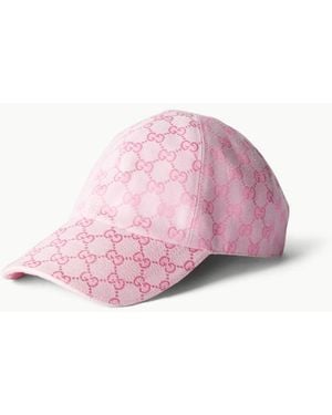 Gucci Gg Cotton Canvas Baseball Hat - Pink