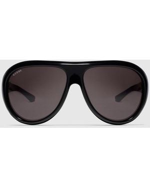 Gucci Pilot Frame Sunglasses - Black