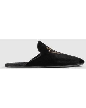 Gucci Ragazzo Slipper, Velvet - Black