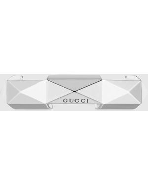 Gucci 〔 Link To Love〕スタッズ リング, ホワイトゴールド, ホワイトゴールド