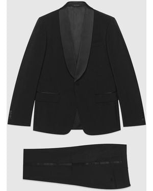 Gucci Slim Fit Wool Suit, Ready-To-Wear - Black