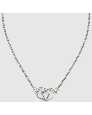 Gucci 〔グッチ スタッファ〕ペンダント ネックレス - メタリック