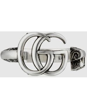 Gucci 【公式】 (グッチ)ダブルg キーリングスターリングシルバーundefined - メタリック