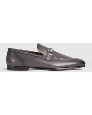 Gucci Jordaan Loafer, Leather - Gray