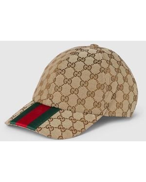 Gucci オリジナル Gg ベースボールキャップ, ベージュ, Ggキャンバス - ブラウン