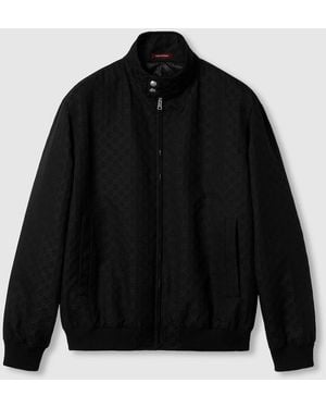 Gucci Gg Cotton Ripstop Jacket - Black