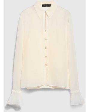 Gucci Light Silk Georgette Shirt - Natural