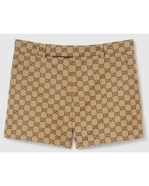 Gucci Gg Canvas Short - Natural