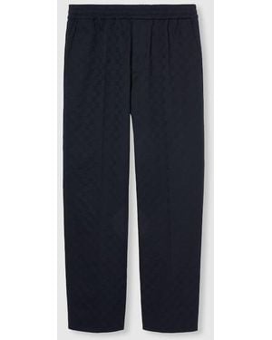 Gucci Gg Cottton Gabardine Pant - Blue