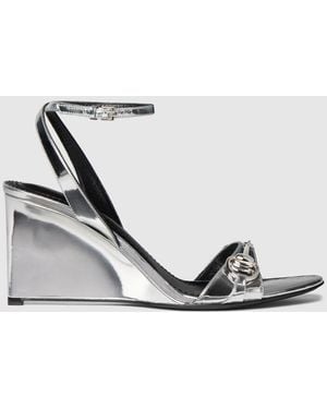 Gucci Donna Platform Sandal, Leather - White