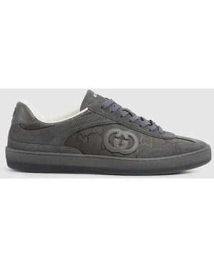Gucci 〔G75〕メンズ スニーカー, グレー, ナイロン