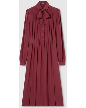 Gucci Silk Crêpe De Chine Dress - Red