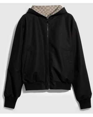 Gucci Reversible Cotton Canvas Zip Jacket - Black