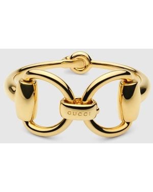 Gucci Horsebit Bangle Bracelet, Size S, -Toned Metal - Metallic