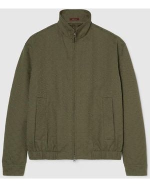 Gucci Gg Canvas Bomber Jacket - Green