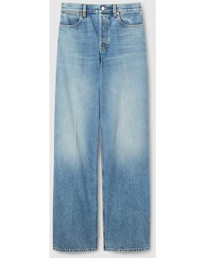 Gucci Wide Leg Denim Pants, Size 27, Ready-To-Wear - Blue