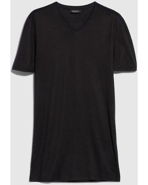 Gucci Silk Jersey T-Shirt - Black