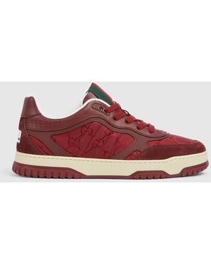 Gucci 〔グッチ リウェブ〕メンズ スニーカー, レッド, ナイロン