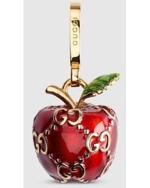 Gucci Apple Motif Charm - Red