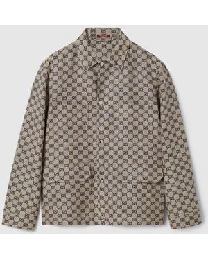 Gucci GGキャンバス ジャケット - グレー