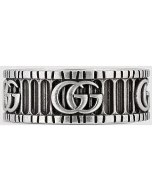 Gucci 【公式】 (グッチ)ダブルg シルバー リングスターリングシルバーundefined - メタリック