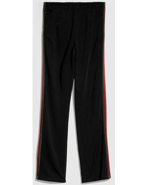 Gucci Viscose Jersey Sportswear Pants With Web, Size M, Ready-To-Wear - Black