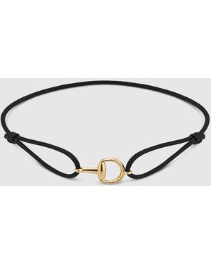 Gucci Horsebit 18K Charm Bracelet - Brown