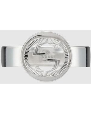 Gucci Interlocking Ring - Metallic