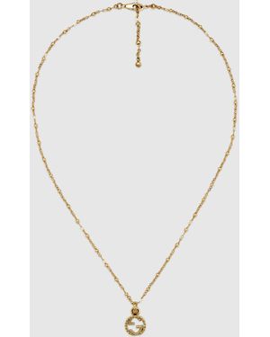 Gucci 【公式】 (グッチ)インターロッキングg イエローゴールド ネックレス18k イエローゴールド Undefined - メタリック