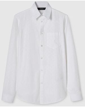 Gucci Gg Cotton Poplin Shirt, Size 15 - White