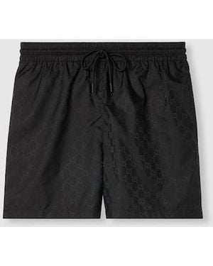 Gucci Ggナイロン スイムショートパンツ, ブラック, ウェア