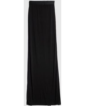 Gucci Viscose Crêpe Jersey Long Skirt - Black
