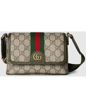 Gucci Ophidia Mini Bag, Gg Canvas - Green