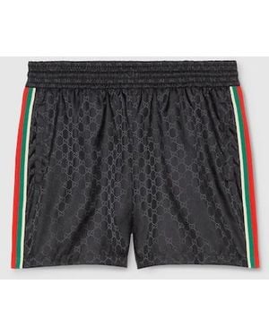 Gucci Gg Nylon Shorts Swimwear - Black