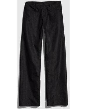 Gucci Loose Fit Cotton Blend Denim Pants, Size 34, Ready-To-Wear - Black