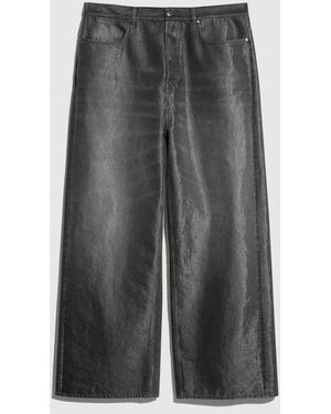 Gucci Washed Cotton Nylon Denim Pants - Gray