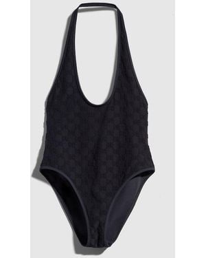 Gucci Gg Stretch Jersey Bodysuit, Size L, Ready-To-Wear - Black