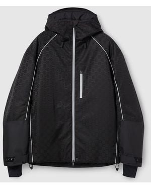 Gucci Gg Technical Fabric Jacquard Jacket, Ready-To-Wear - Black