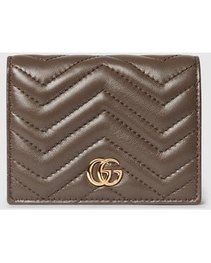 Gucci Gg Marmont Small Wallet, Leather - Metallic