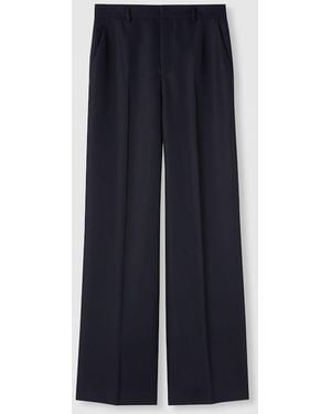 Gucci Wool Pants With Logo - Blue