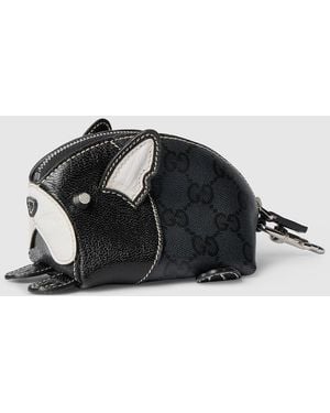 Gucci Dog-Shaped Coin Case - Black